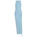 Women's Solid Color Crew Neck Slim Fit Long Dress Elegant Casual Formal Daily Wear Bodycon Maxi Dress For Ladies Fashion Apparel_ecoleips.com
