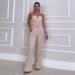 Women's Summer New Fashion Tube Top Waist Solid Color Wide Leg Jumpsuit Women's Clothing_ecoleips.com
