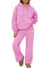 Women’s Oversized Hoodie And Sweatpants Set Fleece Lined Two Piece Tracksuit With Drawstring Hood Casual Lounge Wear Outfit S_ecoleips.com