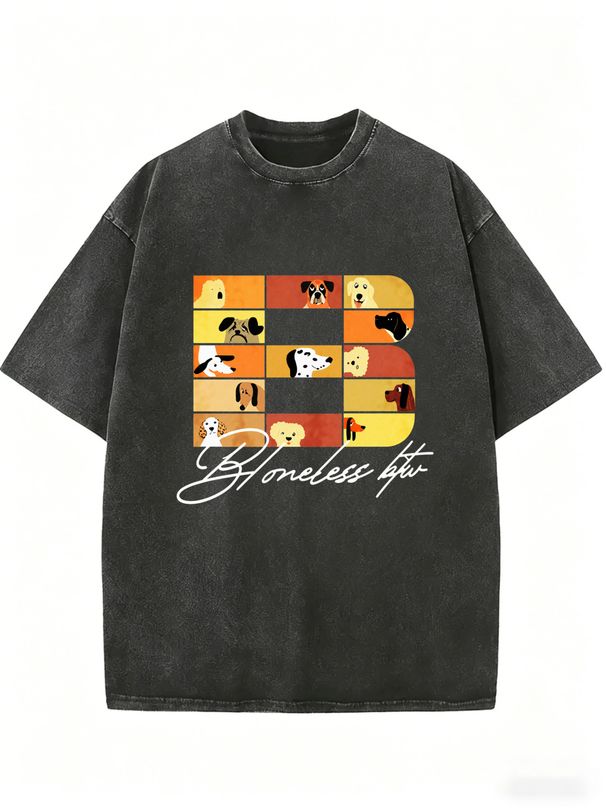 Women’s Loose Fit Vintage Washed Tee, Oversized Casual Streetwear Top For Everyday Fashion_ecoleips.com