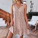 Women's Clothing Spring/Summer V Neck Bow Floral Print Vest Dress American Style New Arrival_ecoleips.com