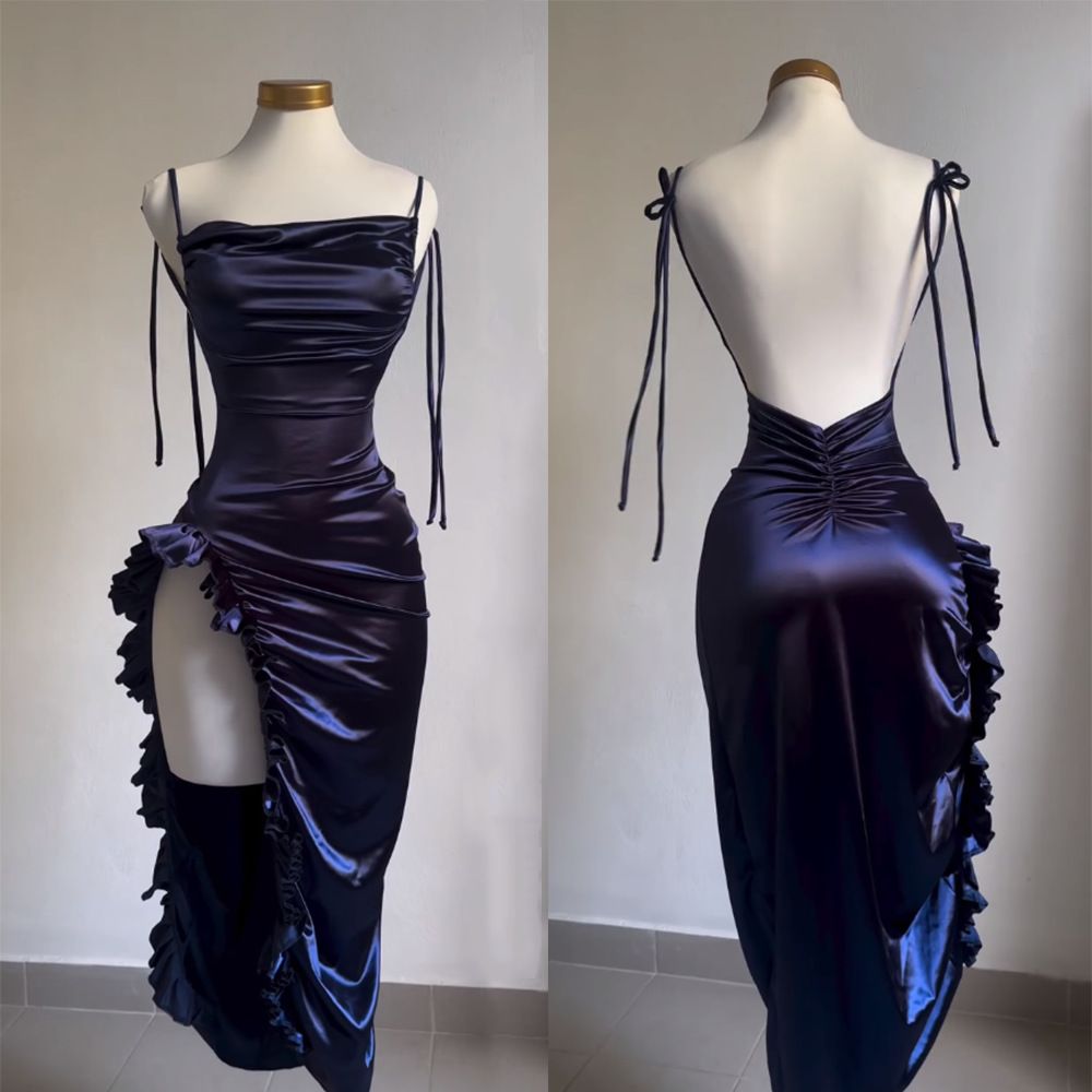 2024 European And American New Cross-Border Summer High-End Y2K Sexy Backless Strap Hot Girl Dress_ecoleips.com