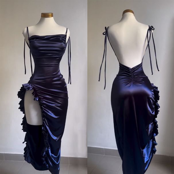 2024 European And American New Cross-Border Summer High-End Y2K Sexy Backless Strap Hot Girl Dress_ecoleips.com