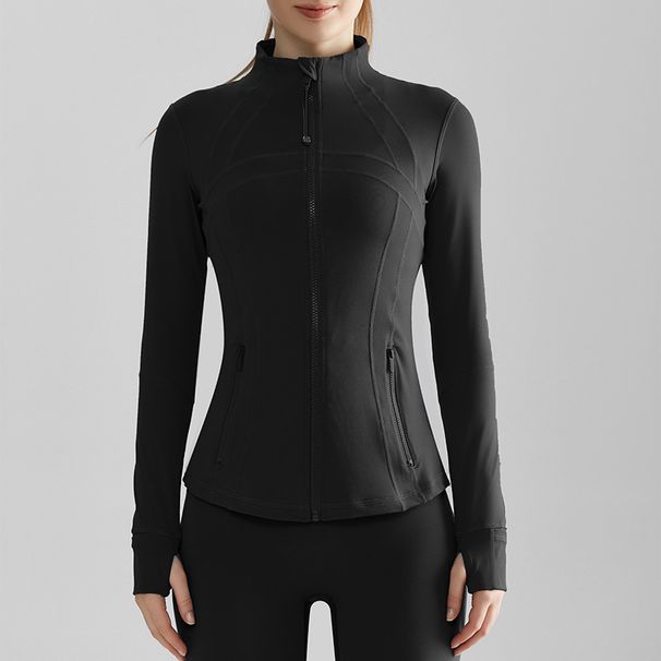 Chuandun Quick-dry Slim-fit Women, High-end Slimming Fitness Sports Top, Wear, Tight-fitting Yoga Jacket For Autumn_ecoleips.com