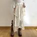 Women's Clothing Lace Skirt Design Irregular Hem Long Skirt Holiday Style Ins Skirt_ecoleips.com