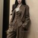 girl Old Money Style Fashion Suit Elegant Long Sleeve Blazer Vest Women's Autumn Casual Wide-Leg Pants Two-Piece Set_ecoleips.com