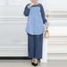 2025 Muslim Two-Piece Cotton Linen Solid Color Spring Autumn Long Sleeve Cardigan Shirt And Pants Set_ecoleips.com