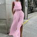 Women's Clothing all-match slit slim solid color suit _ecoleips.com