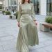 Elegant Asymmetrical Maxi Dress With Waist-Defining Silhouette For Daily Casual Wear Versatile Chic Color_ecoleips.com