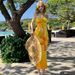 Women's Three Piece Swimsuit Set Fashionable Print Slim Fit Long Dress Bikini For Beach Vacation Hot Spring_ecoleips.com