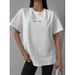 100% Cotton American Street Style Simple Letter Print Short Sleeve T-Shirt Unisex Summer Versatile Trendy Brand Top_ecoleips.com