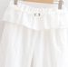 Aria Basics 2026 Spring New European And American Women's Fashion Casual Overlaid Waist Pants Long Trousers Solid Color Lace Thin_ecoleips.com