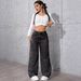 High-Waisted Straight Leg Jeans For Women - Vintage Washed Denim Pants, Sweet & Spicy Style, Comfortable Loose Fit For Spring/Fall_ecoleips.com