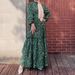 Women's Clothing Large Size Printed Dress Ankle Length Printed Long Dress_ecoleips.com