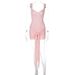Women's Lace Dress Fashion Sexy V Neck Strap Waist Stitching Hip Suspender New_ecoleips.com