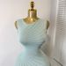 Women's French Style Sleeveless Knit Dress Water Ripple Pattern Bodycon Long Skirt Summer Style Slanted Neck Cool Silk Irregular A-Line Skirt_ecoleips.com