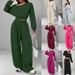 Women's Off-Shoulder Sweater Set - Long Sleeve Knit Top & Lounge Pants (S-XXL) | Casual Streetwear In 7 Colors_ecoleips.com