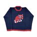 Retro European American Style Trendy Sweater Knitwear Animal Print Jacquard Cute Loose Long Sleeved Women's Top_ecoleips.com