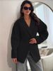2025 Fall/Winter New Women's European And American Cross-Border Independent Station Casual Versatile Lapel Blazer_ecoleips.com