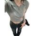 Aria Basics Aria Basics V-Neck Polo Knitted Base Shirt For Women 2025 Autumn Winter Slim Fit Short Inner Top Design Sweater Trendy_ecoleips.com