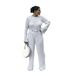 Women's Clothing sexy loose casual pleated long sleeve suit_ecoleips.com