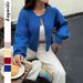 Women's Clothing Aesthetic Button-Up Long Sleeve Knit Sweater For Women - Soft & Stylish Pullover In Pink, Blue, Red, Yellow (S/M/L/XL)_ecoleips.com