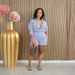 Women's Casual Striped Button-Up Shirt And Shorts Set Streetwear Outfit For Spring Summer Stylish Top Bottoms Ensemble_ecoleips.com