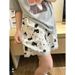 Pajama Pants Women Summer Shorts Thin Student Loose Plus Size Walking Cartoon Home Shorts Girl Cat Pattern Home Pants_ecoleips.com