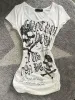 2025 Punk Gothic Grunge T-shirt Vintage Print Short Sleeve Women's Emo Tops Y2K Emo Aesthetic Sexy Streetwear Tees Casual New_ecoleips.com