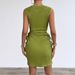 European And American Cross-border Women's Clothing Summer New Round-neck Sleeveless Slimming High-waisted Sexy_ecoleips.com
