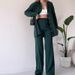 Women's Clothing Solid Color Design Button Fashion Casual Home Sweater Suit_ecoleips.com