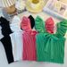 Southeast Asian Style Knitted Camisole For Women, Summer, Ruffled Edges, Sleeveless, Candy-colored, Can Be Worn As An_ecoleips.com