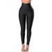 Fahionable European And American Tyle Women' Autumn New Elatic Animal Print Kinny Treet-tyle Cropped Leather_ecoleips.com