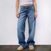 Women's Clothing Washed Retro Straight High Waist Wide Leg Loose Drape Versatile Jeans_ecoleips.com