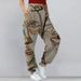 Streetwear Graphic Joggers For Women Casual Abstract Face Print Sweatpants High Waist Loose Track Pants With Pockets Comfy_ecoleips.com