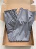 Women's Clothing Gray Thin Worsted Wool Elastic Waist Drawstring Drape Slim Small Wide Leg Straight Pants_ecoleips.com