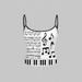 Y2k Music Note Lace Bow Tie Cami Top For Women, Chic Sleeveless Bustier Style Blouse For Retro Party & Daily Wear_ecoleips.com