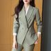 Women's Clothing New Fashion temperament business wear slim suit workwear set_ecoleips.com