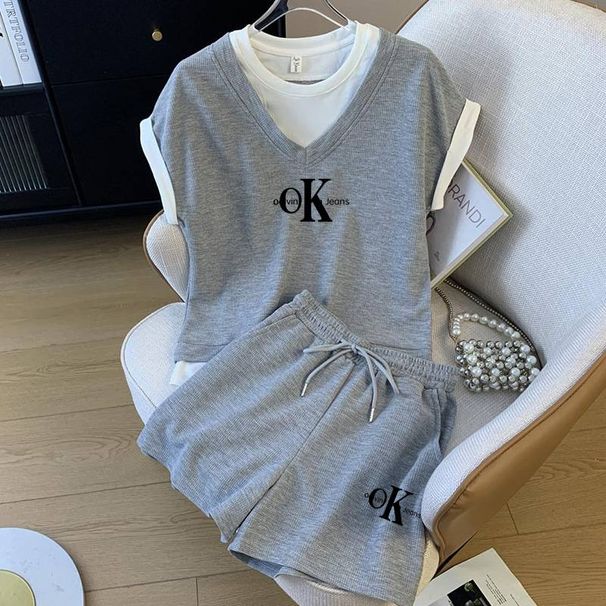 Women's Slim Fit Swing Dress With Large Print Positioning Chest And Waistband For Vacations Temperament Enhancing Fashionable Short Sets_ecoleips.com