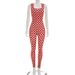 Bodysuits Style Spring Arrival Style Fashionable Slim Fit Polka Dot Jumpsuit_ecoleips.com