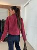 Stylish Suede Zip-Up Jacket - Soft Faux Leather Outerwear With Long Sleeves, Classic Fit, Versatile For Casual & Office Wear (Black, Brown, Burgundy)_ecoleips.com