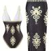 Gothic Style One Piece Swimsuit Sexy Two Piece Bikini Set For Women Fashion Beach Party Swimwear Hot Selling_ecoleips.com