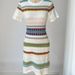 Bohemian Style Women's Short Sleeve Dress Geometric Pattern Slim Fit Summer Wear New Arrival Foreign Trade Knitted Clothing_ecoleips.com