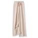 Aria Basics French Style Elastic Waist For Women, 100% Pure Wool Wide-Leg Pants, Autumn And Winter High-End Feel, Center Seam Warm_ecoleips.com