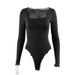 In-stock European American Spring And Autumn Women's Tight-fitting Tops, Base Shirts, T-shirts, Long-sleeve_ecoleips.com