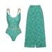Women's Clothing Green One-Pieces Inspired High End One Piece Swimsuit Set For Women American Style Hot Selling_ecoleips.com