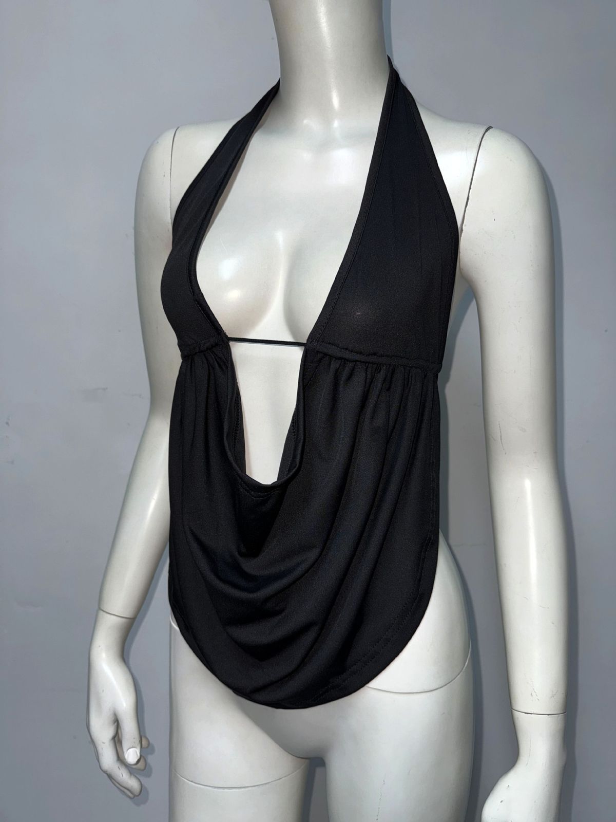 Women's Clothing Halter Neck Vest Music Festival Hot Girl Elastic Lace Black Suspenders_ecoleips.com
