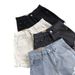 Denim Shorts Women's High Waist Hole Loose Wide Legs 2026 Summer New Student Versatile Internet Celebrity A Word Hot Pants_ecoleips.com