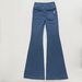 Women's Clothing Fitness Trousers Pilates Show Long Legs High Elastic Yoga Flared Pants Casual Peach Hips 81551_ecoleips.com