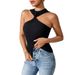 Women's Clothing Sexy Design Twisted Halter Neck Slimming And Body Shaping Party Sexy Vest Tube Top_ecoleips.com